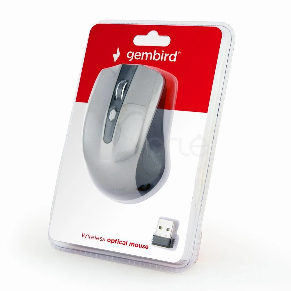Gembird | Pelė | MUSW-4B-04-BG | Standard | Wireless | Juodas/ Kosminė pilka