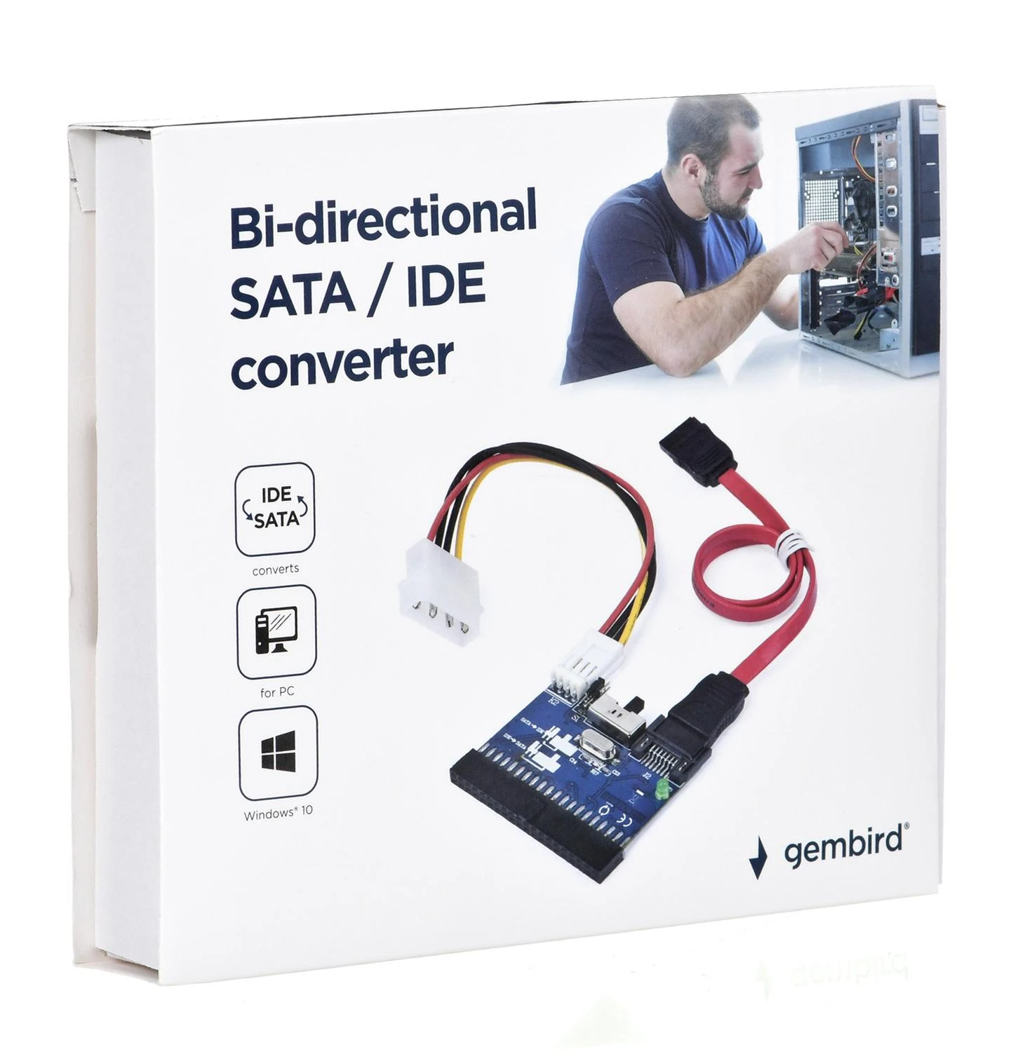 Gembird dvikryptis adapt.IDE-SATA3.5