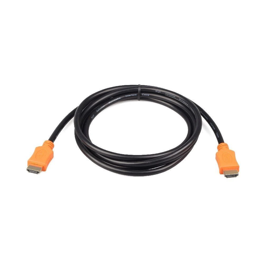 HDMI laidas 3m su oranžinėmis jungtimis