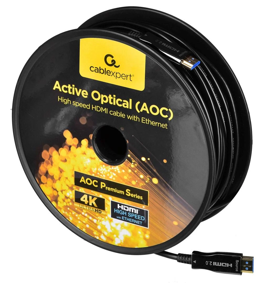 GEMBIRD Active Optical AOC Didelės spartos HDMI laidas su Ethernet AOC Premium Series 50m