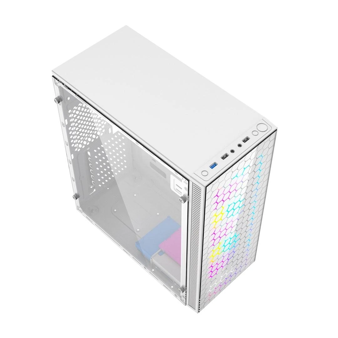 GEMBIRD Gaming ARGB dėklas Fornax 500 baltas