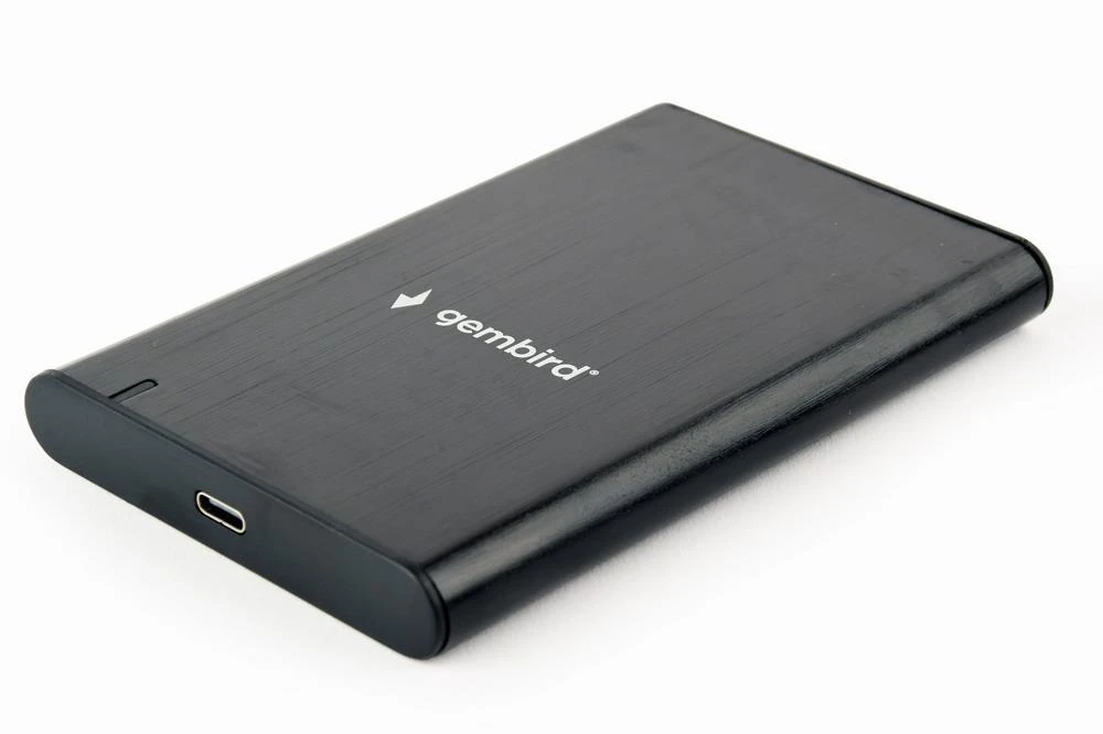 GEMBIRD EE2-U3S-6-GR HDD/SSD disko korpusas 2,5" su USB Type-C prievadu USB 3.1 šlifuoto aliuminio pilkos