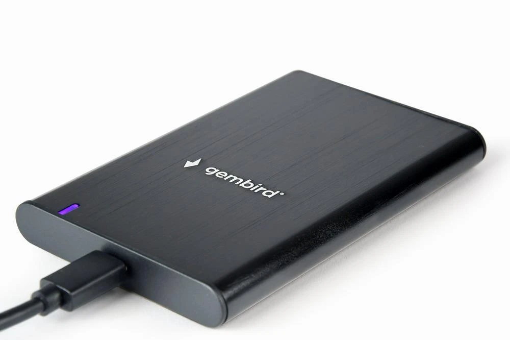 GEMBIRD EE2-U3S-6-GR HDD/SSD disko korpusas 2,5" su USB Type-C prievadu USB 3.1 šlifuoto aliuminio pilkos