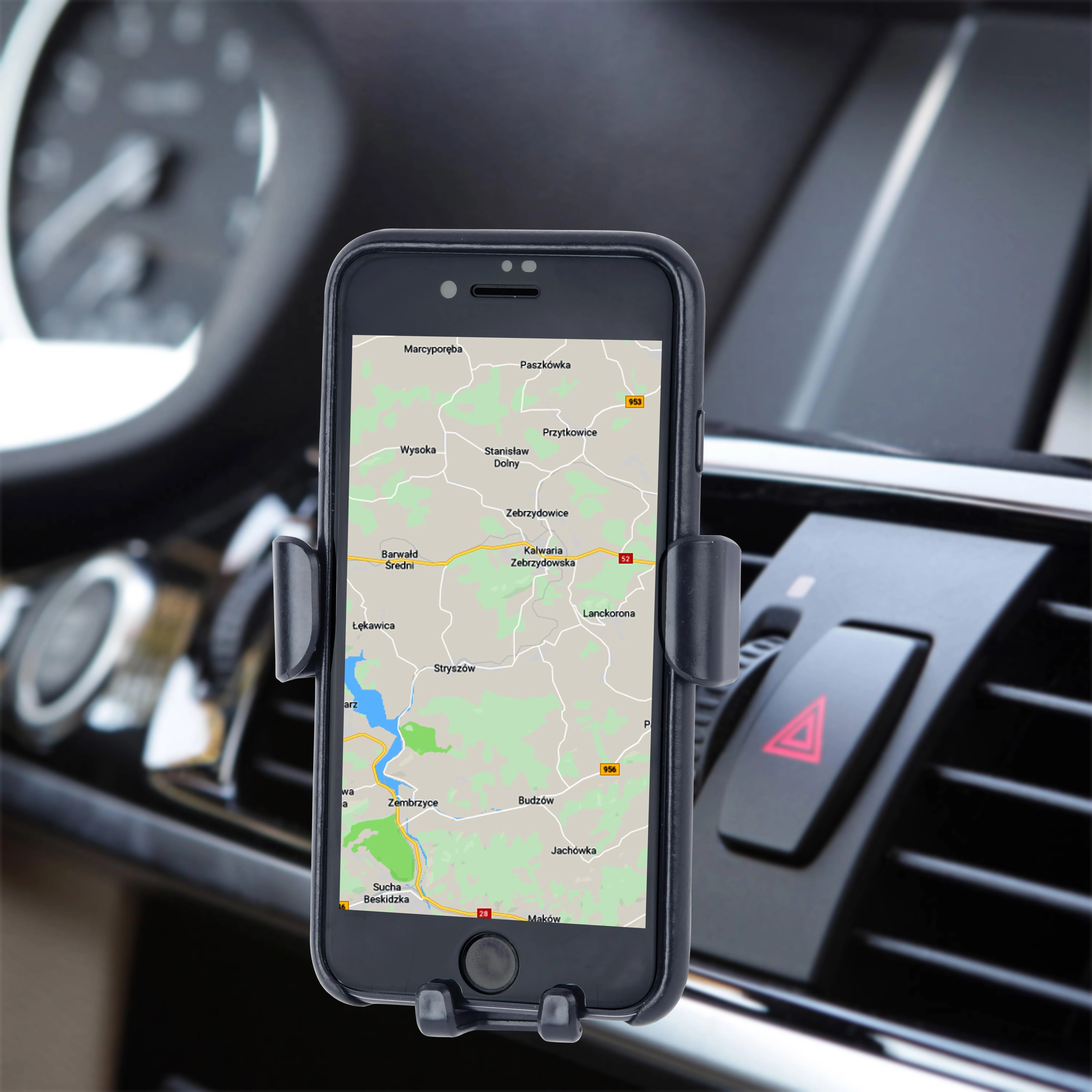 Gembird „EnerGenie“ | EG-TA-CHAV-QI10-01 | Automobilinis išmaniojo telefono laikiklis su belaidžiu įkrovikliu | Įmontuotas įkroviklis | 77 g