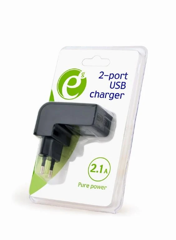 Gembird „EnerGenie“ | 2 prievadų USB automobilinis įkroviklis | EG-U2C2A-CAR-02