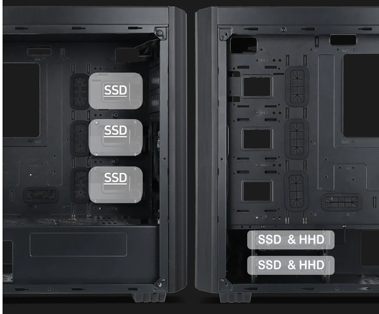 GEMBIRD Midi-tower kompiuterio dėklas Furnax K500 ATX