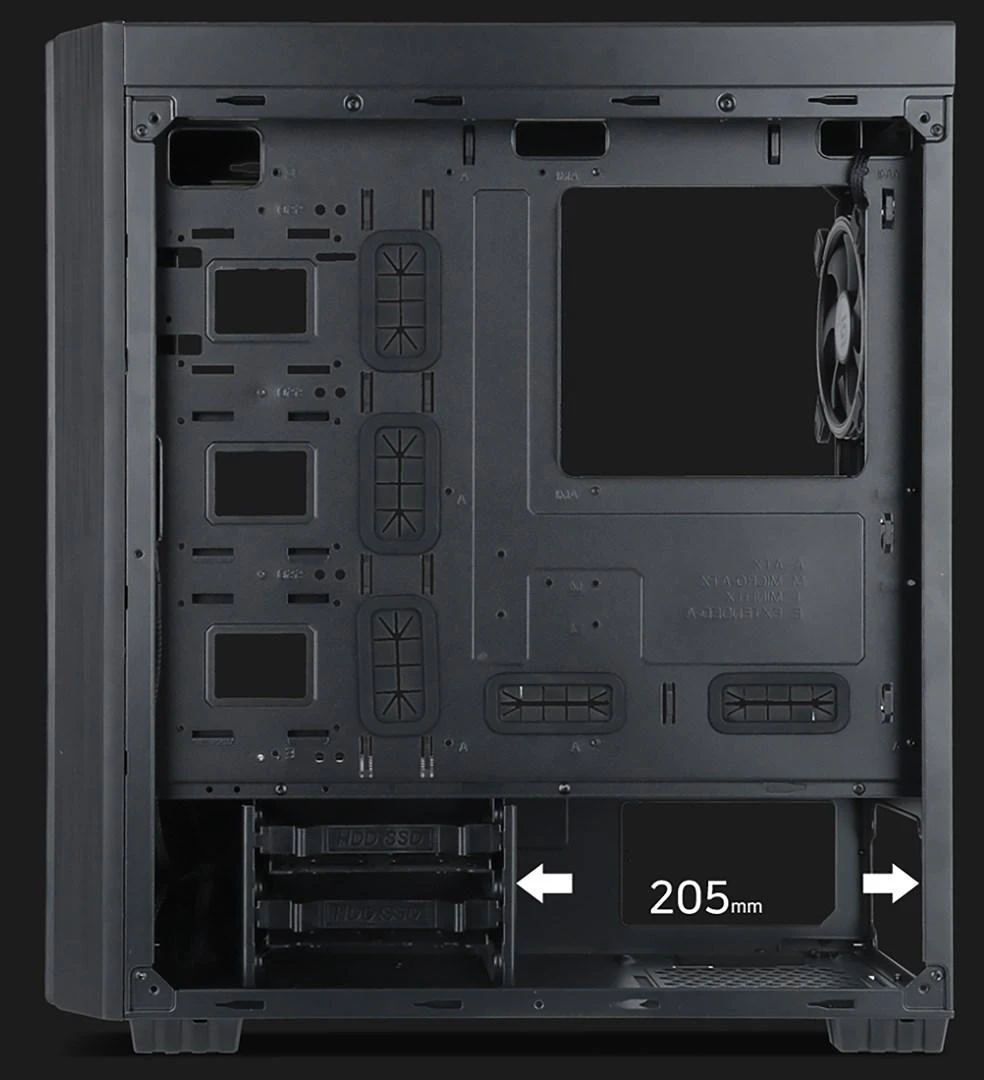 GEMBIRD Midi-tower kompiuterio dėklas Furnax K500 ATX