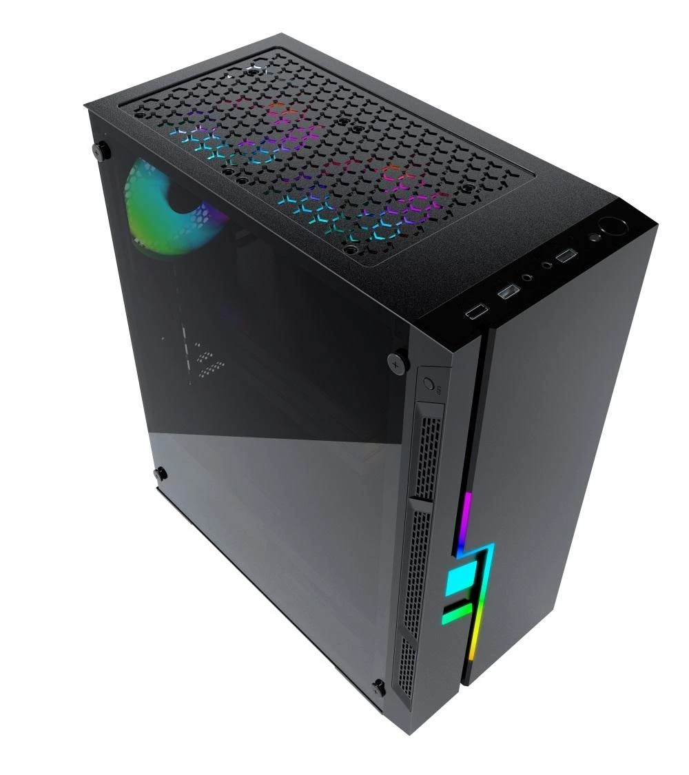 GEMBIRD kompiuterio dėklas Fornax 2000 - RGB LED STRIP RGB REAR FAN su spalvų reguliavimu