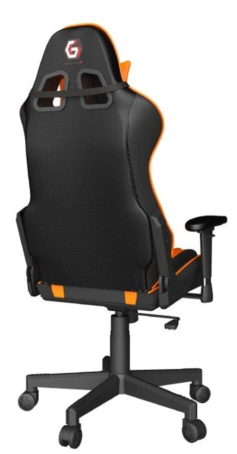 GEMBIRD Gaming chair SCORPION juodas mesh oranžinis skin