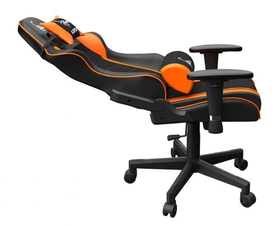 GEMBIRD Gaming chair SCORPION juodas mesh oranžinis skin