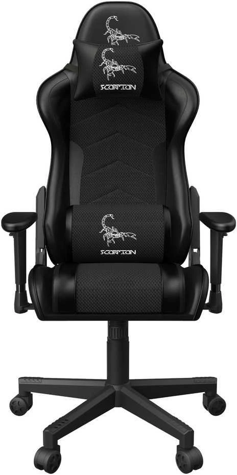 GEMBIRD Gaming chair SCORPION juodas mesh juodas skin