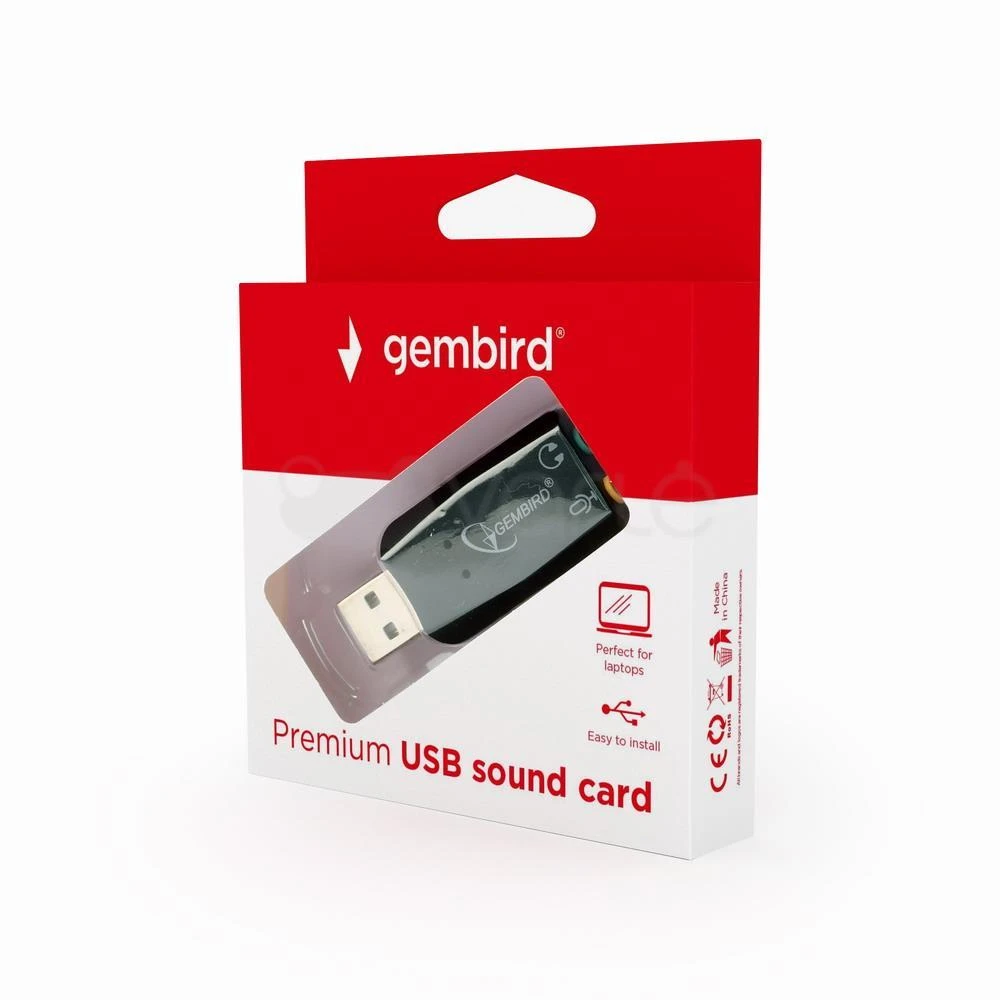 Gembird USB garso plokštė dėžutėje