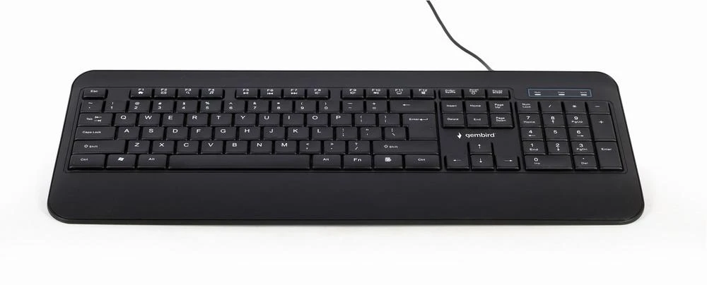 GEMBIRD KB-UML-03 Slim Rainbow apšvietimas multimedija klaviatūra juodas US išdėstymas