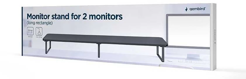 Monitoriaus Laikiklis - Gembird MS-Table2, Juodas