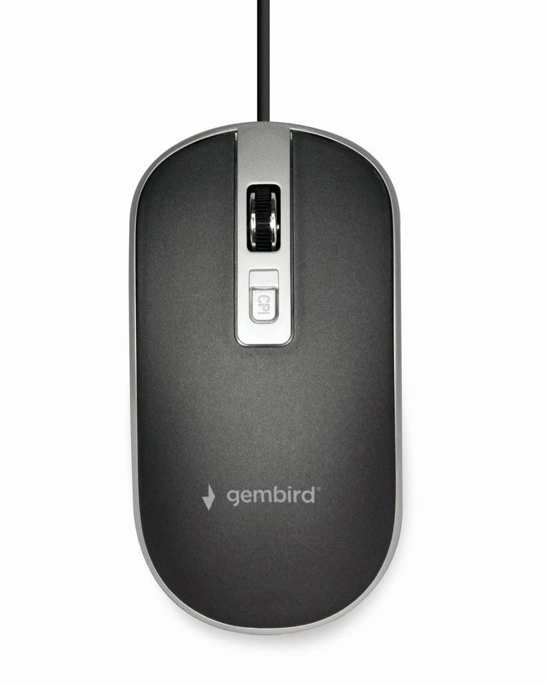 GEMBIRD MUS-4B-06-BS Optinė pelė USB juodas/sidabrinis