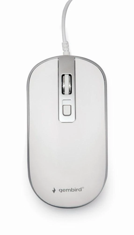GEMBIRD MUS-4B-06-WS Optinė pelė USB baltas/sidabrinis