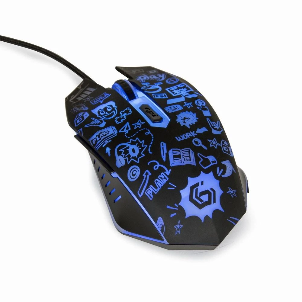 GEMBIRD MUS-6B-GRAFIX-01 6-button optical LED pelė juodas