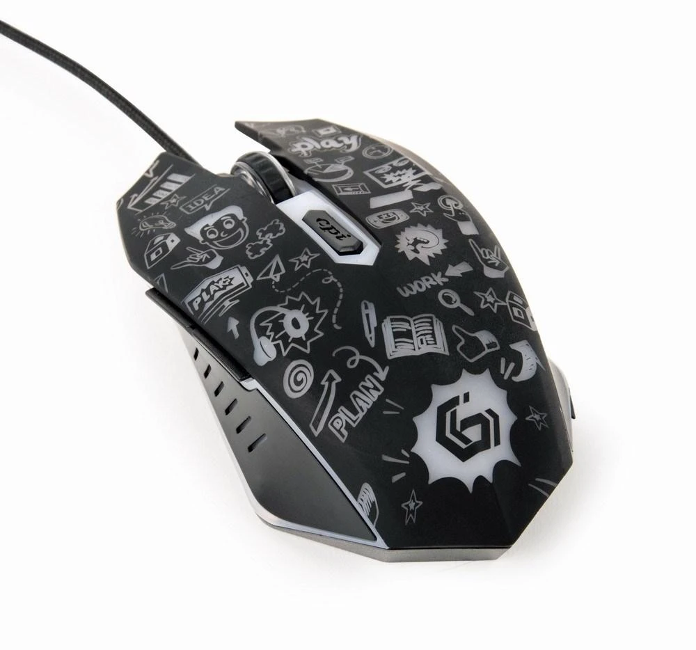 GEMBIRD MUS-6B-GRAFIX-01 6-button optical LED pelė juodas