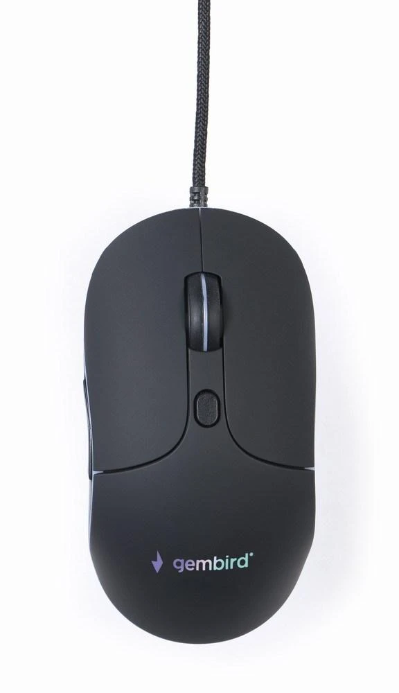 GEMBIRD Illuminated large size pelė su laidu USB juodas