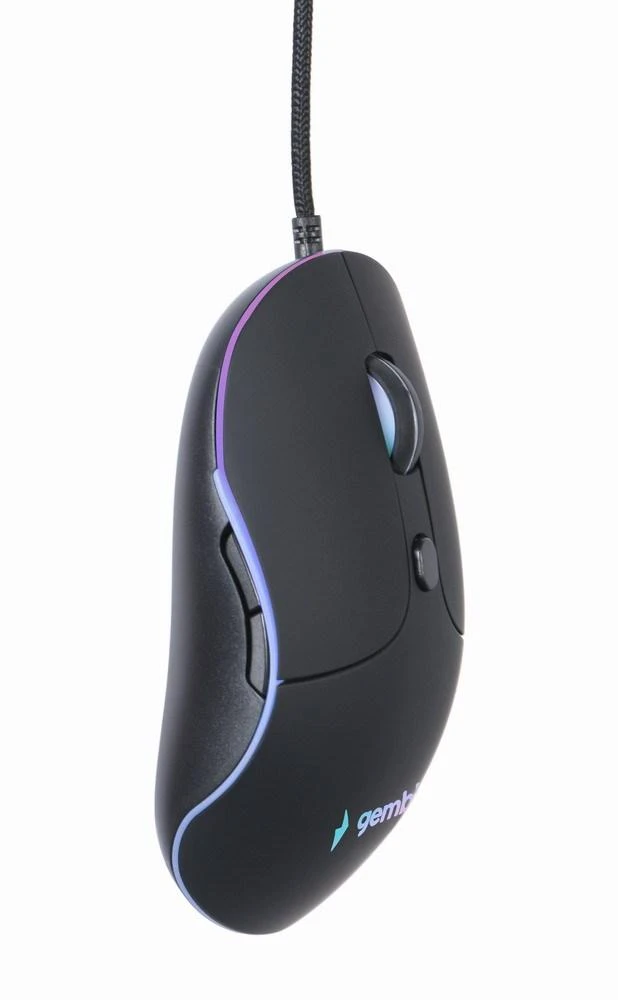 GEMBIRD Illuminated large size pelė su laidu USB juodas
