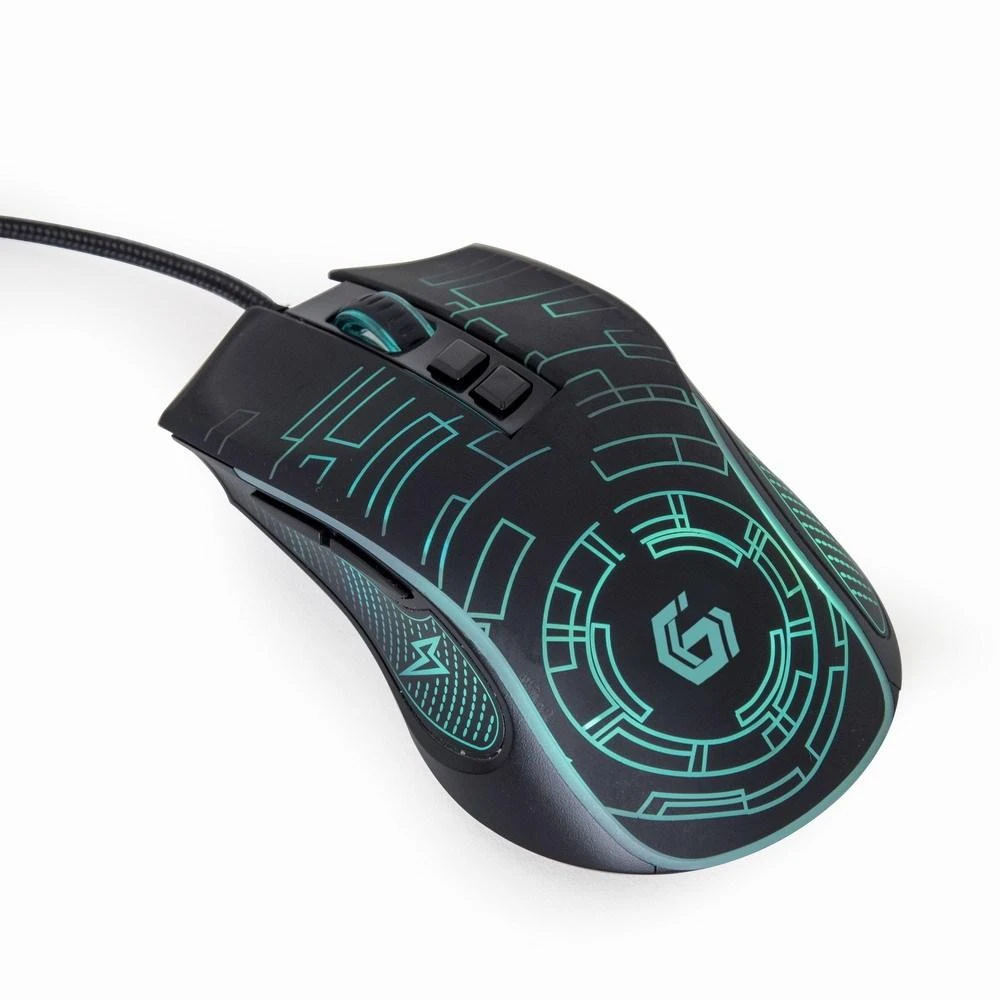 Gembird USB LED Pelė žaidimams MUS-6B-GRAFIX-01 Juodas