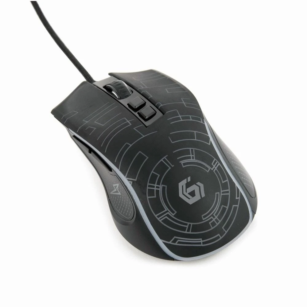 Gembird USB LED Pelė žaidimams MUS-6B-GRAFIX-01 Juodas