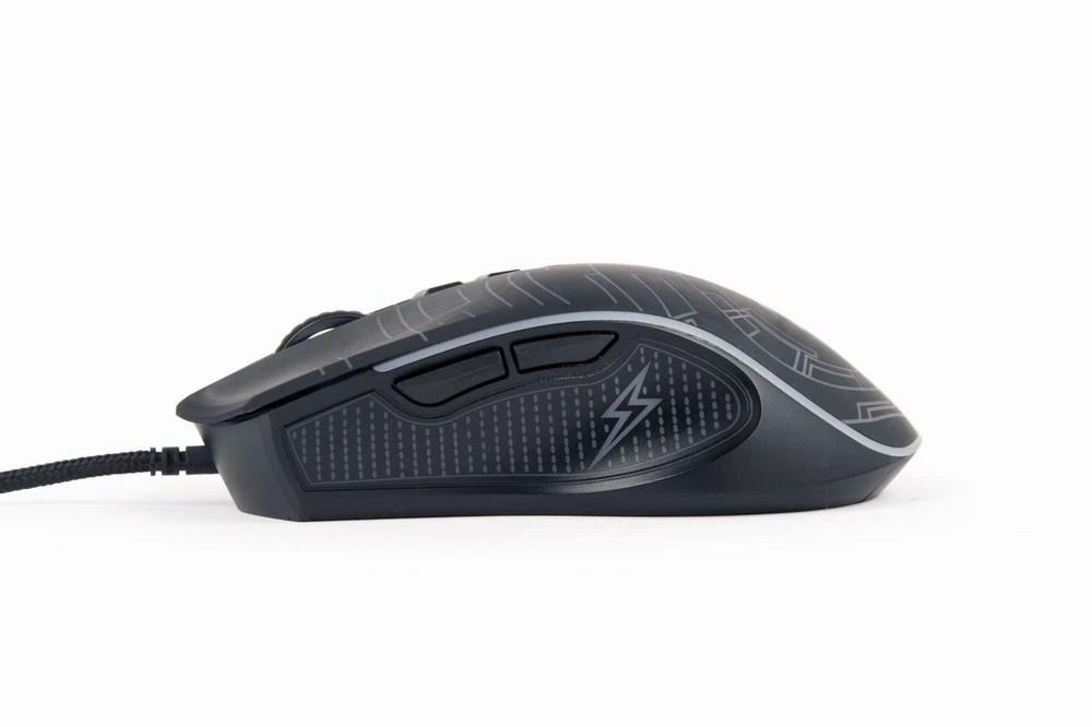 Gembird USB LED Pelė žaidimams MUS-6B-GRAFIX-01 Juodas