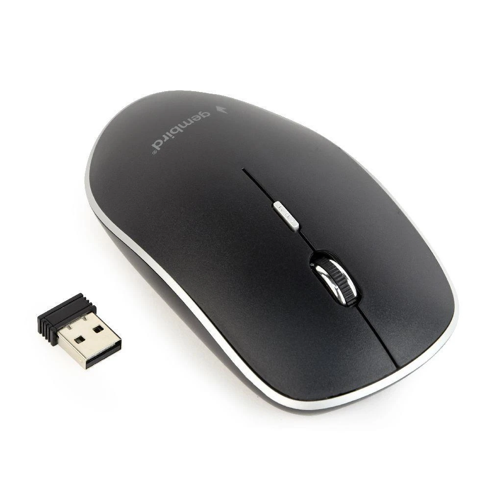 Pelė Gembird MUSW-4B-01 Standard, No, Juodas, No, Belaidė jungtis