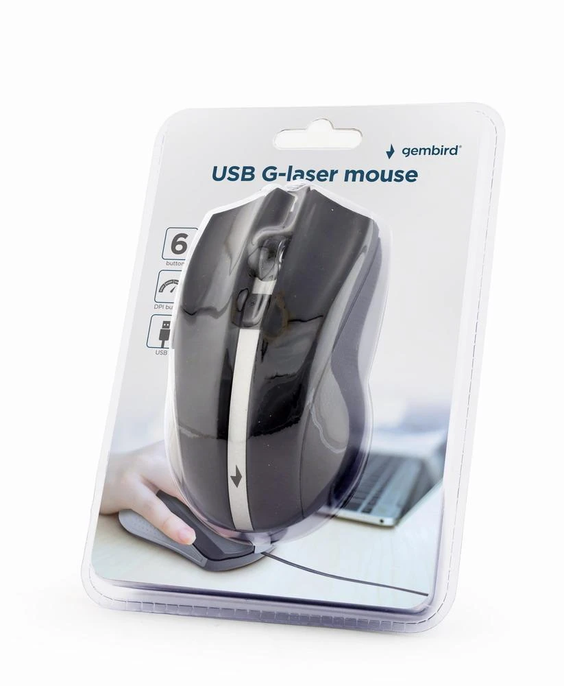 GEMBIRD MUSW-4BSC-01 Silent Optinė belaidė pelė juodas Type-C imtuvas