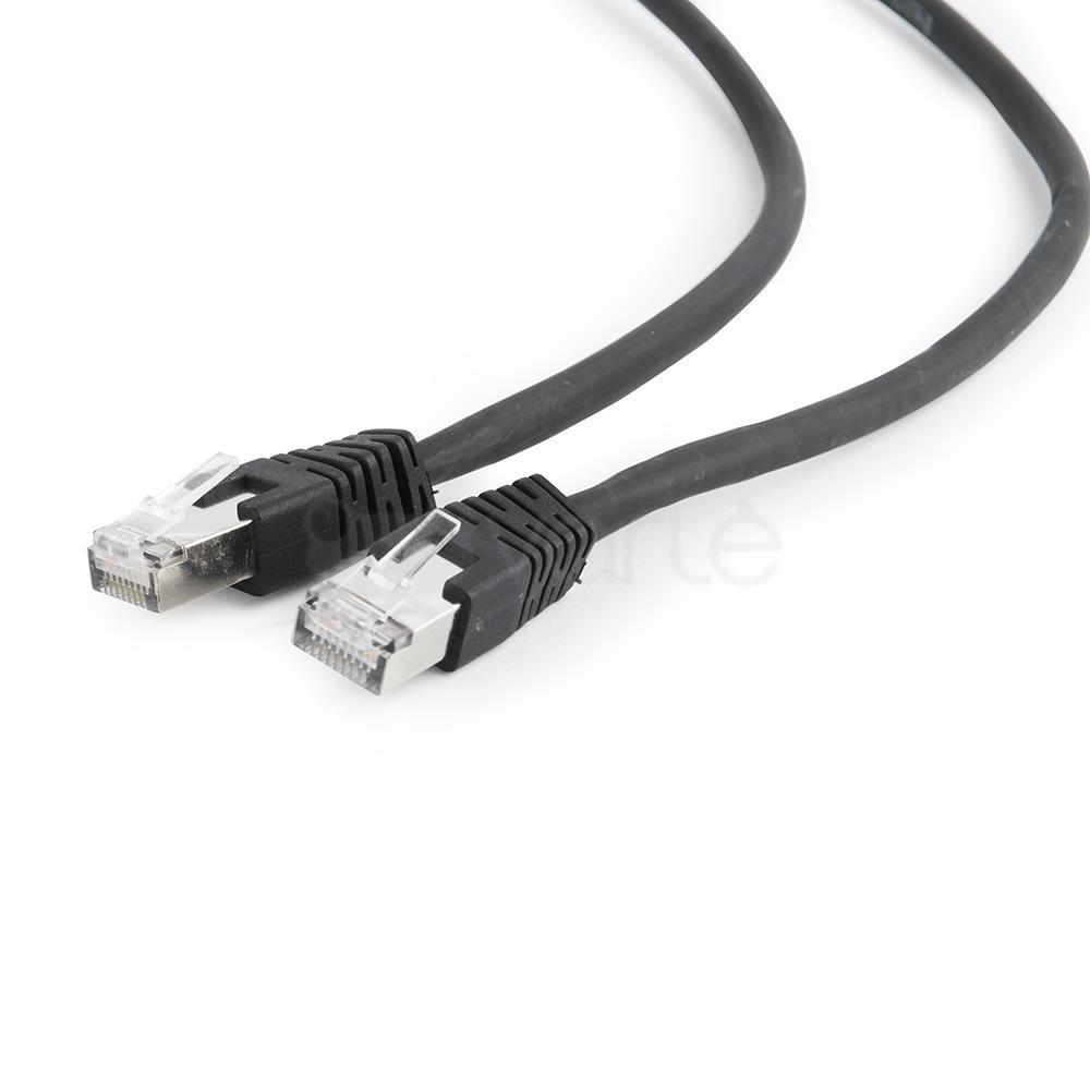 GEMBIRD PP6A-LSZHCU-BK-3M Gembird patchcord RJ45, kat. 6A, SFTP, LSZH, 3m, juoda