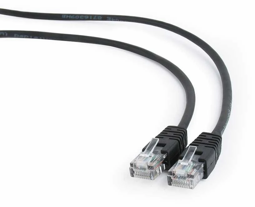 Gembird Cablexpert | PP12-2M kabelis | Juodas RJ-45 | RJ-45