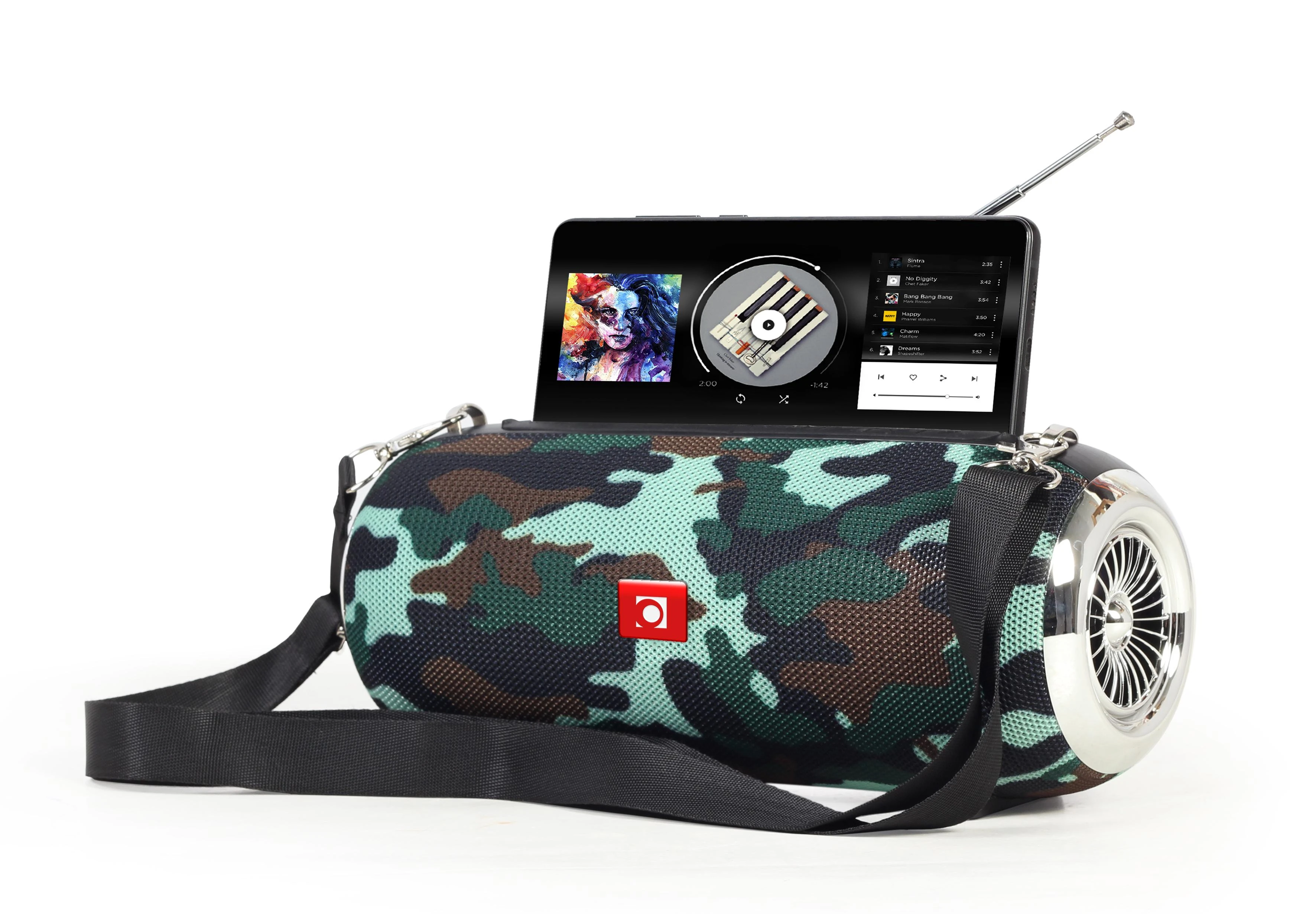 GEMBIRD SPK-BT-17-CM Nešiojamas Bluetooth garsiakalbis su antena Camo