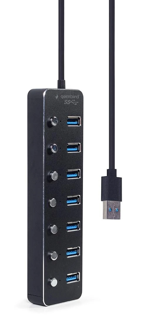 Gembird USB šakotuvas su 7 individualiais mygtukais