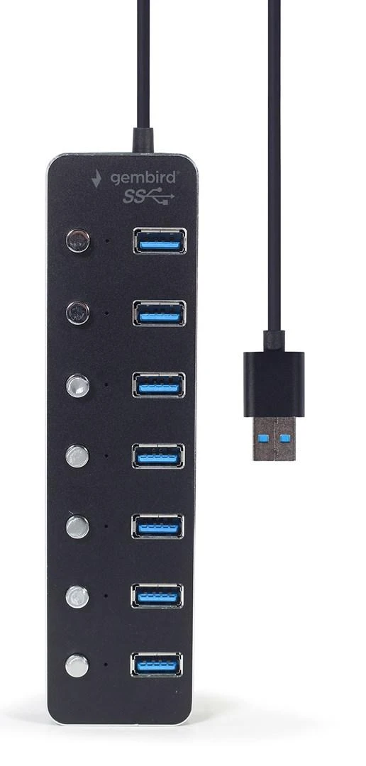 Gembird USB 3.1 HUB su 7 individualiais jungikliais