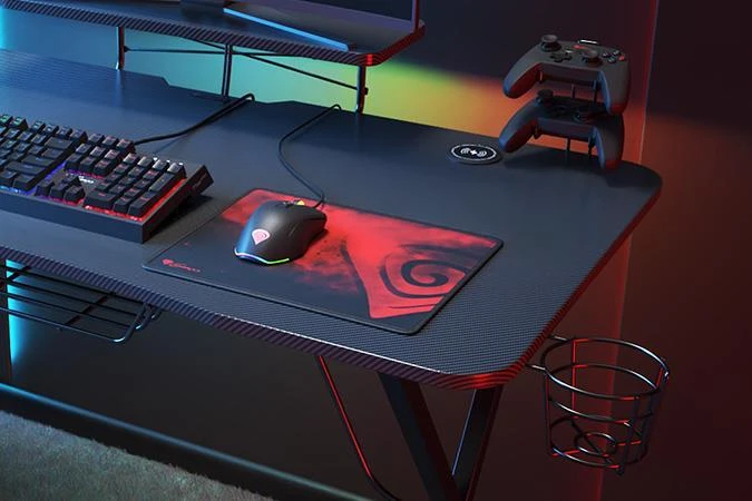 Žaidimų stalas Genesis Holm 300 RGB, Juodos spalvos