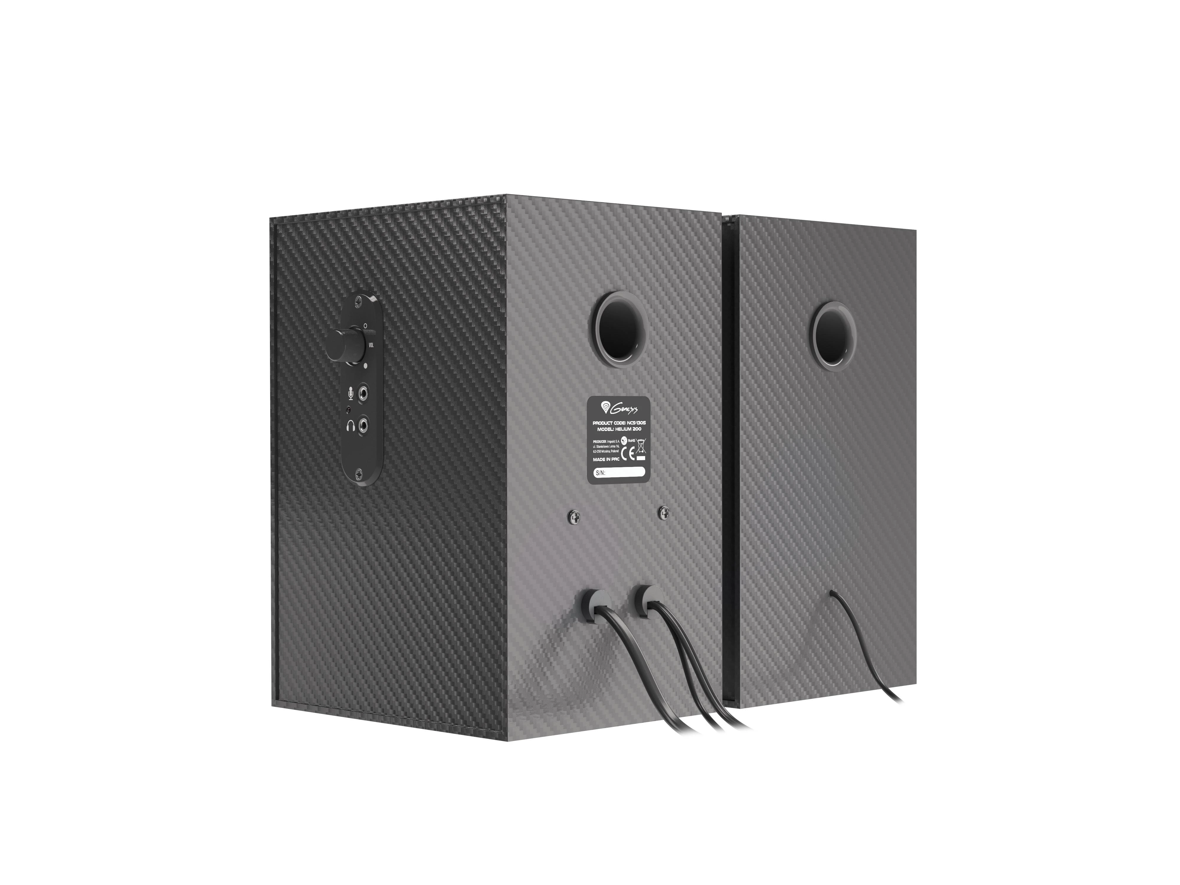 Kompiuterio kolonėlės Genesis | Helium 200 | 4 Ω | Juodas