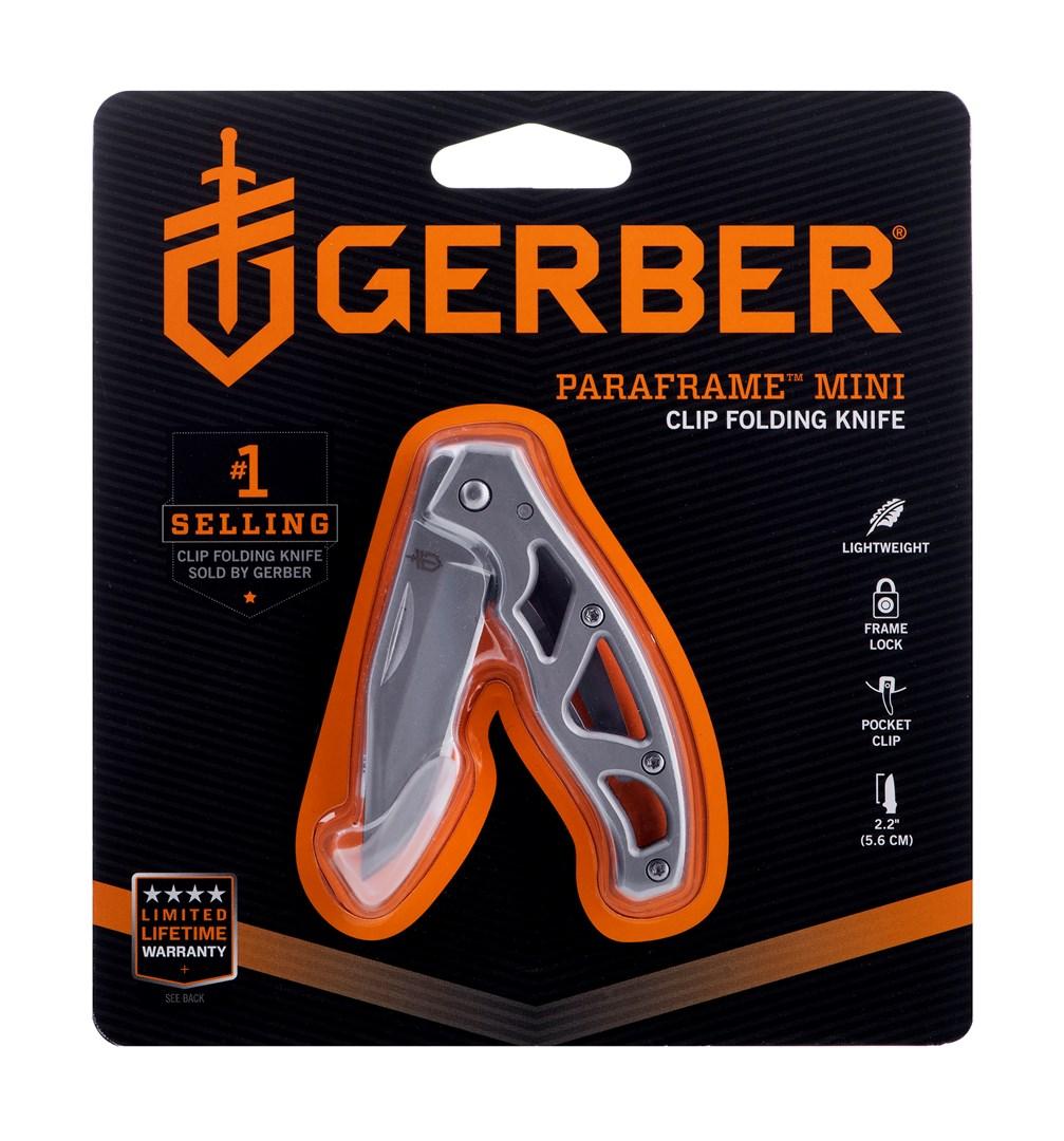 Gerber Essentials Paraframe Mini - Stainless, Fine Edge Peilis