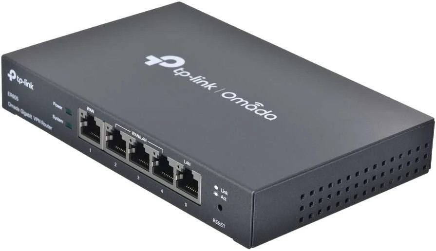 Šakotuvas TP-LINK | „SafeStream Multi-WAN VPN“ maršrutizatorius | TL-ER605 | 802.1q | 10/100/1000 Mbit/s | Ethernet LAN (RJ-45) jungtys 1 fiksuotas gigabito LAN prievadas | Tinklo ryšio palaikymas: Ne | MU-MiMO: Ne | Nėra mobiliojo plačiajuosčio ryšio