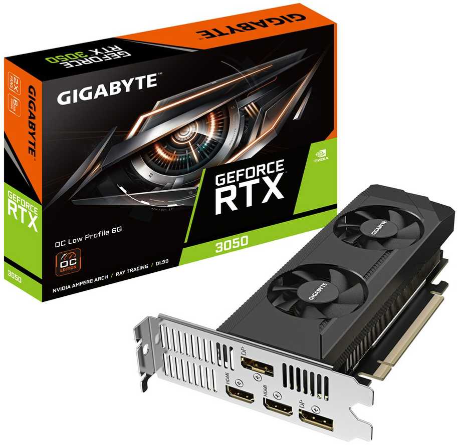 Vaizdo plokštė GIGABYTE GeForce RTX 3050 OC LP 6GB