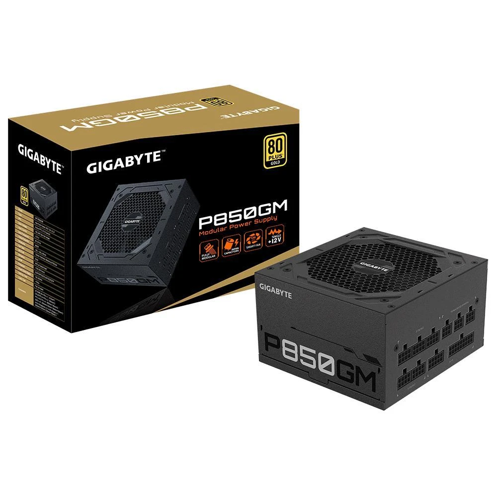 Gigabyte | Maitinimo blokas | GP-P850GM | 850 W | 80 PLUS Gold