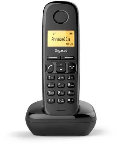 Belaidis telefonas - Gigaset A170 18h Pokalbio Laikas, 50 Kontaktų, ECO DECT Juodas