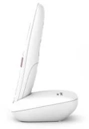 Belaidis telefonas - Gigaset E290 Duo Dideli Mygtukai, 150 Telefono Knygos Įrašų, Balta