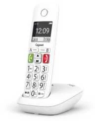 Belaidis telefonas - Gigaset E290 Duo Dideli Mygtukai, 150 Telefono Knygos Įrašų, Balta