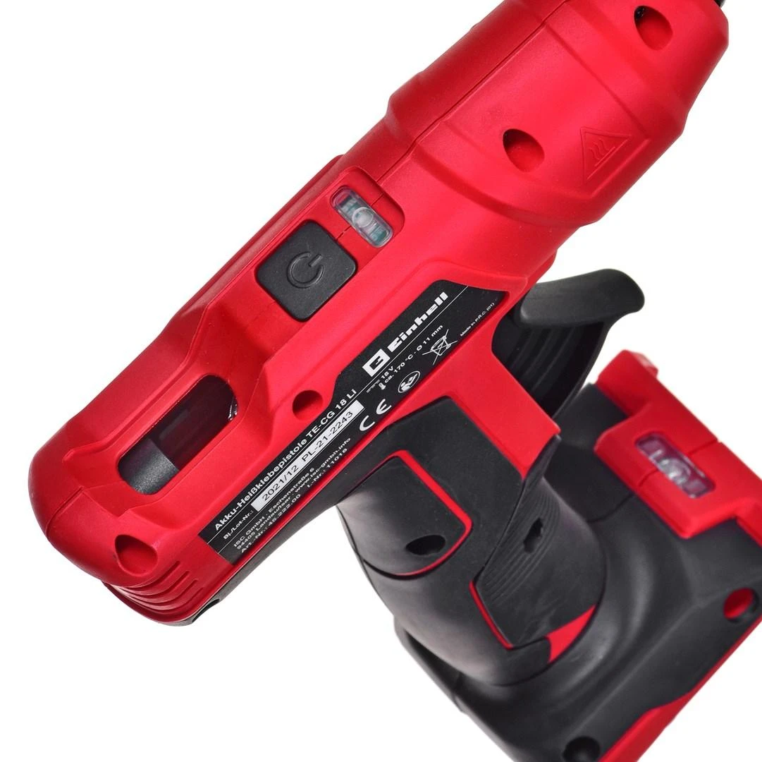 Karštų Klijų Pistoletas - Einhell TE-CG 18 Li-Solo 18V Akumuliatorinis Juodas, Raudonas