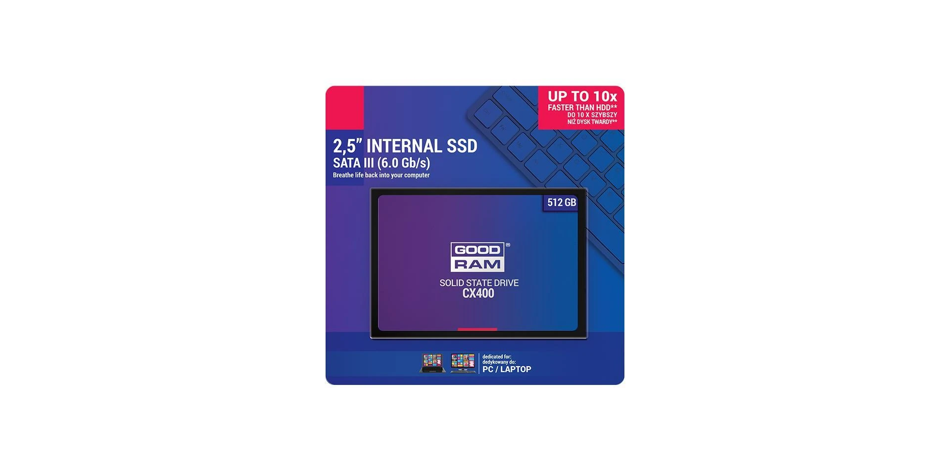 GOODRAM SSD 512GB CX400 G.2 2,5 SATA III