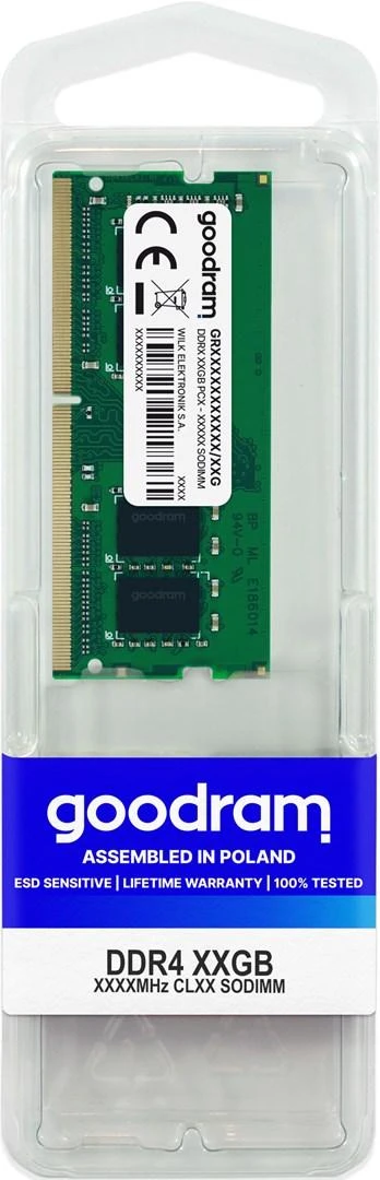 Goodram DDR4 SODIMM atmintis pakuotėje