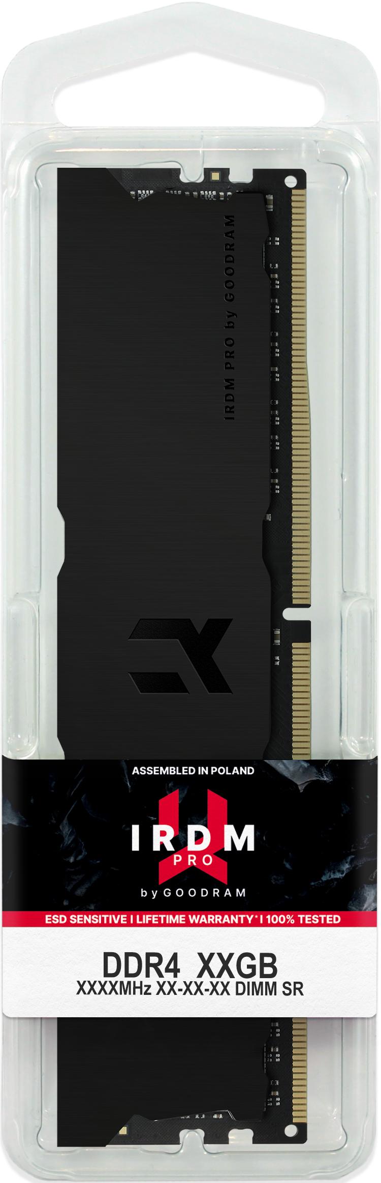 GOODRAM IRDM PRO DDR4 8GB 3600MHz CL18 DIMM 1.35V Deep Juodas