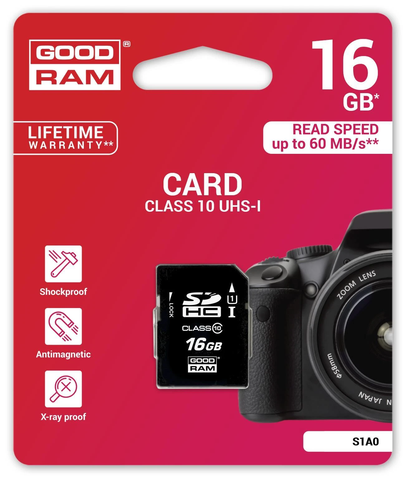Atminties kortelė GOODRAM SDHC 16GB 10 klasės UHS