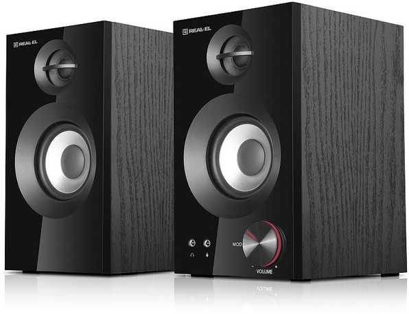 Kompiuterio kolonėlės Kolonėlės REAL-EL S-420 juodos spalvos