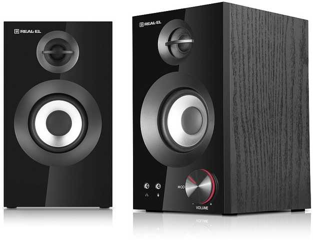 Kompiuterio kolonėlės Kolonėlės REAL-EL S-420 juodos spalvos